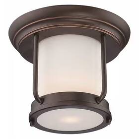 62-633 Nuvo Bethany Led Outdoor Flush Fixture With Satin White Glass