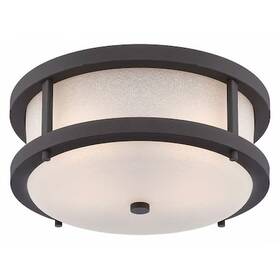 62-653 Nuvo Willis Led Outdoor Flush Fixture With Antique White Glass