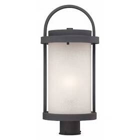 62-654 Nuvo Willis Led Outdoor Post With Antique White Glass