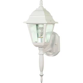 3453 Nuvo Lighting 60/3453 Briton 1 Light 18 Inch White Outdoor Wall Lantern