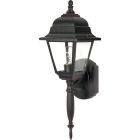 3455 Nuvo Lighting 60/3455 Briton 1 Light 18 Inch Textured Black Outdoor Wall Lantern