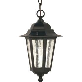 60-3476 Nuvo Lighting Cornerstone 1 Light 13 Inch Hanging Lantern Clear Seed -