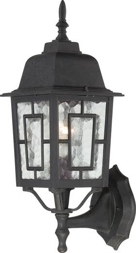 3487 Nuvo Lighting 60/3489 60/3487 Banyan 17 Inch Tall Outdoor Wall Sconce - Black