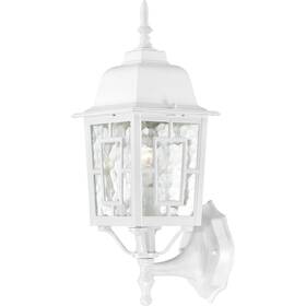 4924 Nuvo Lighting 60/4924 Banyan 1 Light 17 Inch White Outdoor Wall Lantern