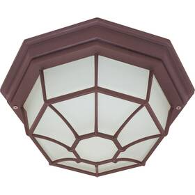 Nuvo Lighting 60/535 Brentwood 1 Light 11 Inch Old Bronze Outdoor Flushmount Nuvo Lighting 60/535 Brentwood 1 Light 11 Inch Old Bronze Outdoor Flushmount