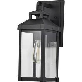 7371 Nuvo Lighting 60/7371 Corning 1 Light 16 Inch Matte Black Outdoor Wall Sconce