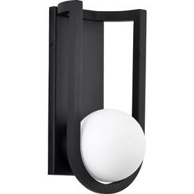 1619 Nuvo Lighting 62/1619 Cradle Led 12 Inch Matte Black Outdoor Wall Sconce