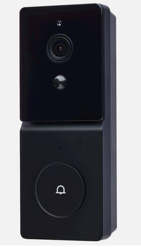 65-934 Nuvo Lighting Satco Starfish Smart Doorbell Camera Wired Black