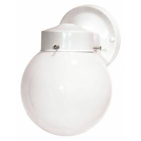 Sf76-704 Nuvo 1-light - 6 Inch Porch Wall With White Globe Gloss