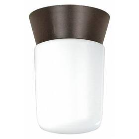 Sf77-156 Nuvo 1-light - 8 Inch Utility Ceiling Mount With White Glass