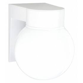 Sf77-531 Nuvo 1-light - 8 Inch Utility Wall Mount With White Glass Globe Sf77-531 Nuvo 1-light - 8 Inch Utility Wall Mount With White Glass Globe