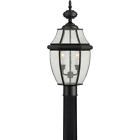 Ny9011k Quoizel Newbury Mystic Black Outdoor Post Mount 611728250396