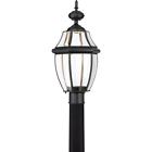 Nycl9011k Quoizel Newbury Clear Led Mystic Black Outdoor Post 611728269572
