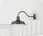 Oc903bkwh Cfc Lighting Black Barn Light Modern Outdoor Rustic New