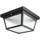 Odi1095 Sunlite Ceiling Mount Outdoor Porch Fixture Black Finish 653703470955 Odi1095 Sunlite Ceiling Mount Outdoor Porch Fixture Black Finish 653703470955