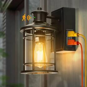 Ok009 Okeli Outdoor Wall Light Fixtures Dusk To Dawn Motion Sensor Porch With