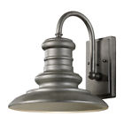 Ol8601trd-l1 Feiss Redding Station Tarnished Silver Led Outdoor Wall Sconce