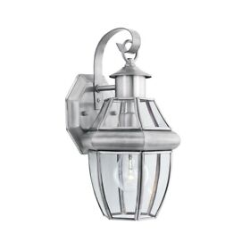 2499-bel-4228612 One Light Birdcage Outdoor Wall Lantern Porch Lighting Brushed Nickel