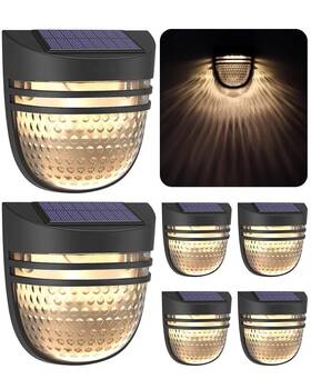 Ip65 Ootday 767136799580 Solar Wall Lights Waterproof Deck With