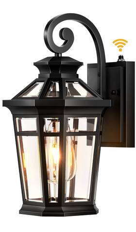 P81051bk Opaxis Outdoor Light Fixtures Wall Mount Black Exterior Sconce Waterproof Dusk To