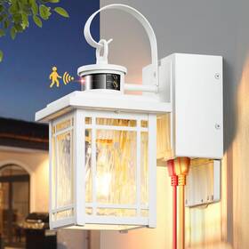 P816121wh Opaxis Outdoor Porch Light With Gfci Outlet White Exterior Lighting Fixtures Wall M