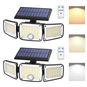 P723314232966 Orbecco Solar Flood Lights Outdoor 3 Color Temperature 280 Led 3000lm Motion Se P723314232966 Orbecco Solar Flood Lights Outdoor 3 Color Temperature 280 Led 3000lm Motion Se