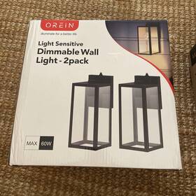 Ol200011 Orein 12 Inch Dusk To Dawn Porch Lights Outdoor 30%/50%/100% Dimmable Outdoo