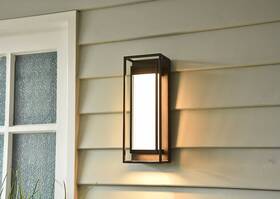 5632019 Origin 21 Westerville 13.58-in H Matte Black Integrated Led Outdoor Wall Light 5632019 Origin 21 Westerville 13.58-in H Matte Black Integrated Led Outdoor Wall Light