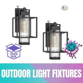 Os-3009 Osimir Outdoor Light Fixtures Wall Mount 15 Inch Large Aluminum Dusk To Dawn Lantern 2-pk