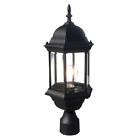 Ot0029x-pt Pillar Outdoor Light Finished Lighting Black Pole