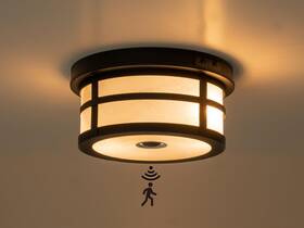 Ftl-ow-038 Oupavocs Motion Sensor Outdoor Ceiling Light Flush Mount Front Porch With Adjus