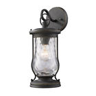 43016 Outdoor 1 Country 7 Light " Rustic Extension Elk Lantern Wall Lighting