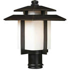 42173 Outdoor Kanso Post Lighting Bronze Mount 1 Elk Hazelnut