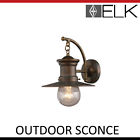 42006 Outdoor Maritime Elk Sconce Hazelnut Lighting 1 Light Bronze