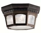 9538rz Outdoor Rubbed Ceiling Light Kichler Courtyard 3 Bronze Lighting