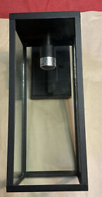 4176bk Outdoor Wall Lantern 15inch 1-light Exterior Mounted Led Black Color
