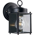 P5607-31 - Wall Flat Light Outdoor Black Progress Light- Lantern 1 Glass P5607-31 - Wall Flat Light Outdoor Black Progress Light- Lantern 1 Glass
