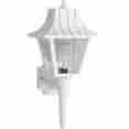 P5815-30 Mansard Progress Lighting Outdoor Wall Light In White 785247581535 P5815-30 Mansard Progress Lighting Outdoor Wall Light In White 785247581535