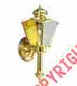 P5846-10 Polished Brass With Beveled Glass Progress Lighting Outdoor House Light Wall Torch