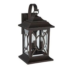 Phel2402dabr Park Harbor Kingston Manor 10inch Wide 3 Light Outdoor Wall Sconce