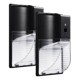 Pled-wp26w5000k-bl Parmida Led Technologies 2 Pack Mini Wall Light 26w Dusk To Dawn Photocell Sensor 3000