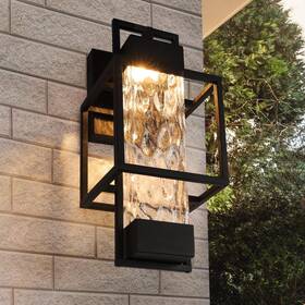 Partphoner 445016743740 2 Pack Modern Outdoor Light Fixtures Dusk To Dawn Lighting 15 Inch Exterior