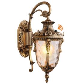 Partphoner 727196420619 Dusk To Dawn Outdoor Wall Lights Exterior Light Fixture Gold Porch Mo