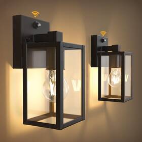 Wtwl181ab2 Partphoner Dusk To Dawn Outdoor Light Fixtures 2-pack Sensor Porch Lights Waterproof E