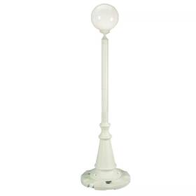 Patio Living Concepts 313024649644 European Single White Globe Plug-in Outdoor Lantern Patio Living Concepts 313024649644 European Single White Globe Plug-in Outdoor Lantern