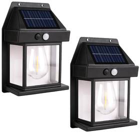 Peakplus 881300402112 Solar Wall Lights Outdoor 2 Pack Dusk To Dawn Motion