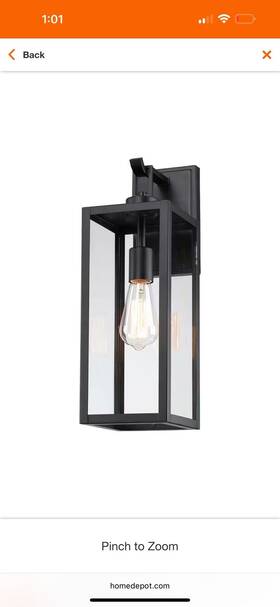 1jay-12219 Pia Ricco Outdoor Wall Light 1-light Black17 Inch