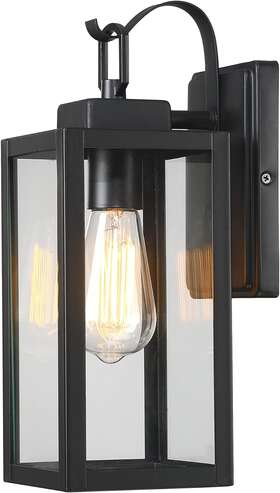 Pia Ricco 696543671328 Outdoor Wall Lights Matte Black Exterior Light Fixtures With Clear G Pia Ricco 696543671328 Outdoor Wall Lights Matte Black Exterior Light Fixtures With Clear G