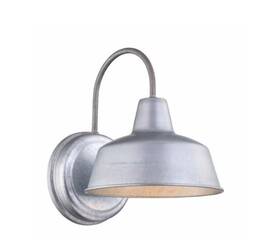 Pia Ricco 718025619601 1- Light Galvanized Hardwired Outdoor Barn Sconce Pia Ricco 718025619601 1- Light Galvanized Hardwired Outdoor Barn Sconce