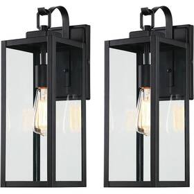 Pia Ricco 749284628417 Light Matte Black Outdoor Wall Lantern Sconce Set Of 2 Pia Ricco 749284628417 Light Matte Black Outdoor Wall Lantern Sconce Set Of 2